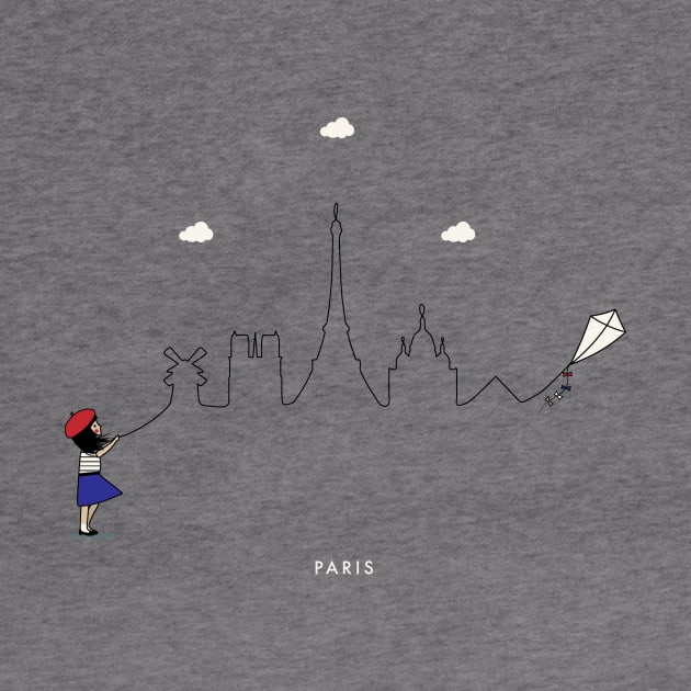 Paris Skyline by Kein Design